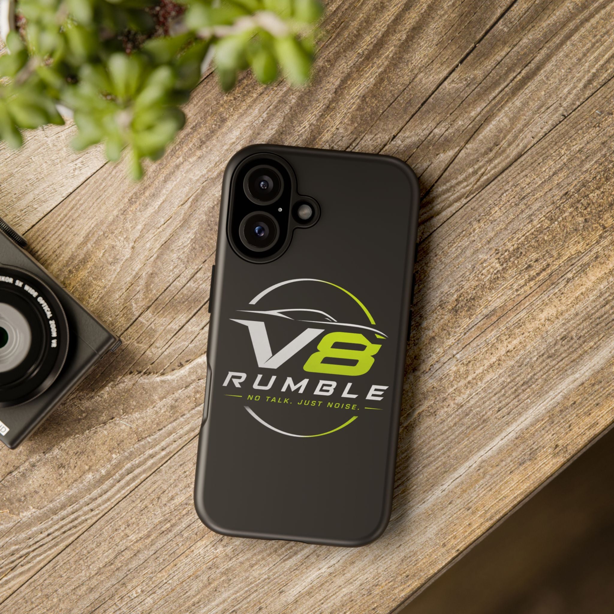 V8 Rumble Tough Phone Case — 'No Talk, Just Noise' Protective Cover