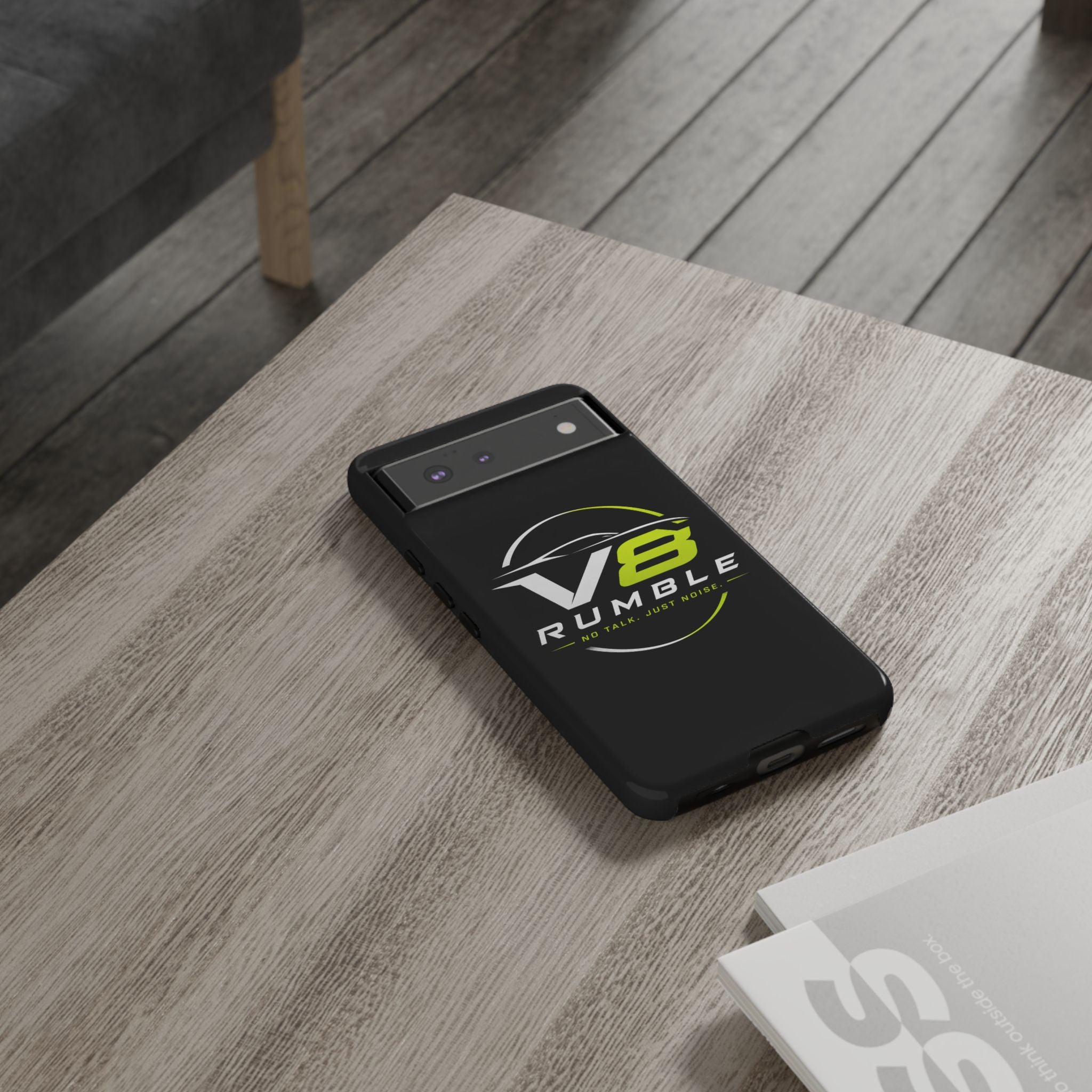 V8 Rumble Tough Phone Case — 'No Talk, Just Noise' Protective Cover