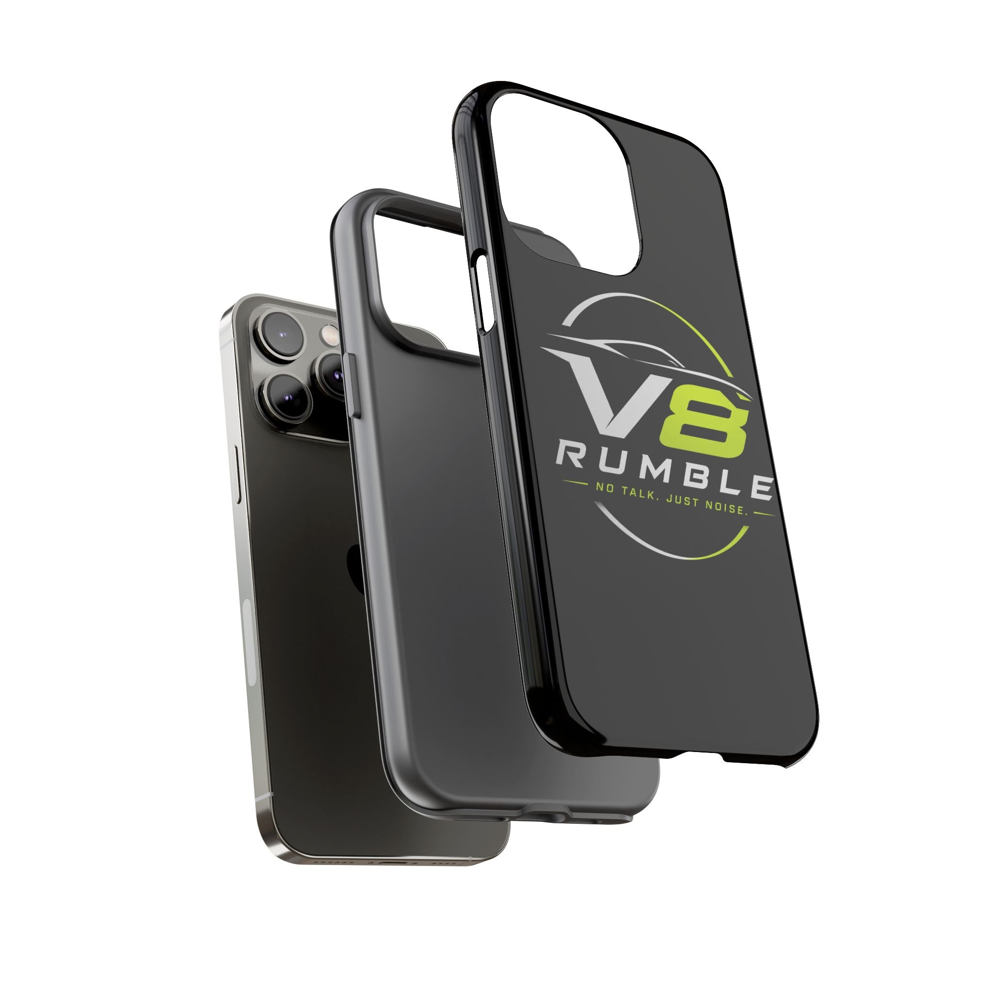 V8 Rumble Tough Phone Case — 'No Talk, Just Noise' Protective Cover