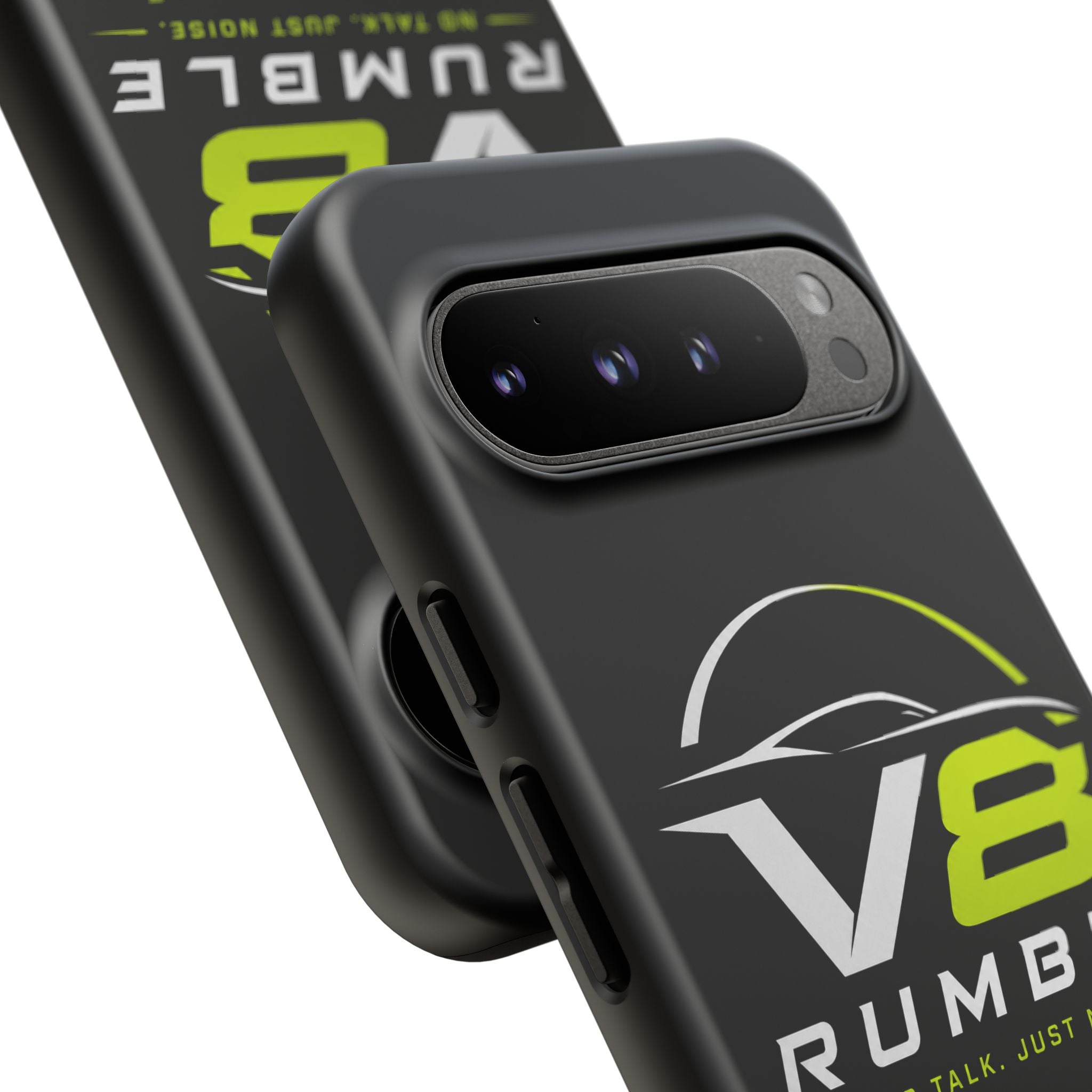 V8 Rumble Tough Phone Case — 'No Talk, Just Noise' Protective Cover