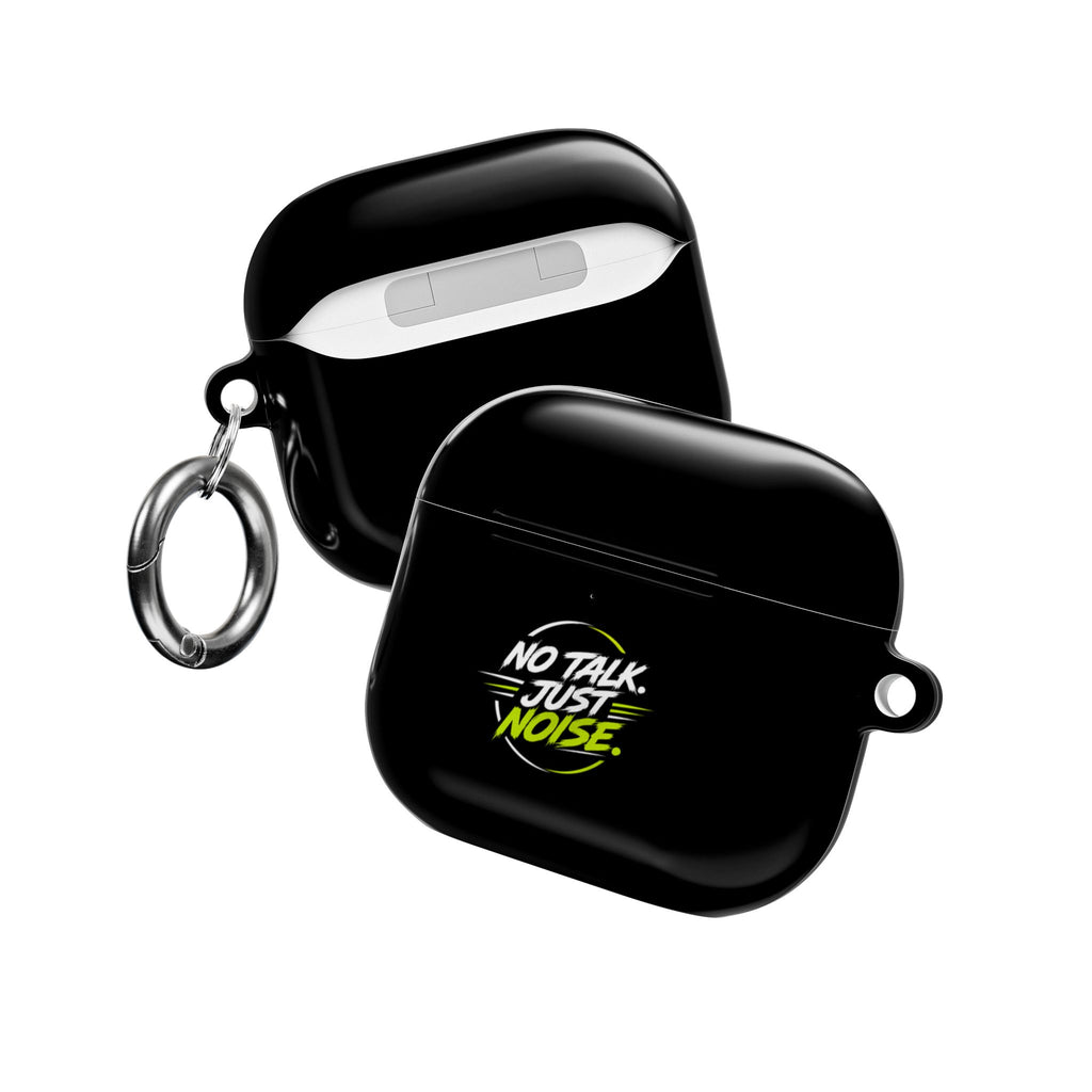 AirPods Case — "No Talk. Just Noise." Neon Graphic Protective Cover