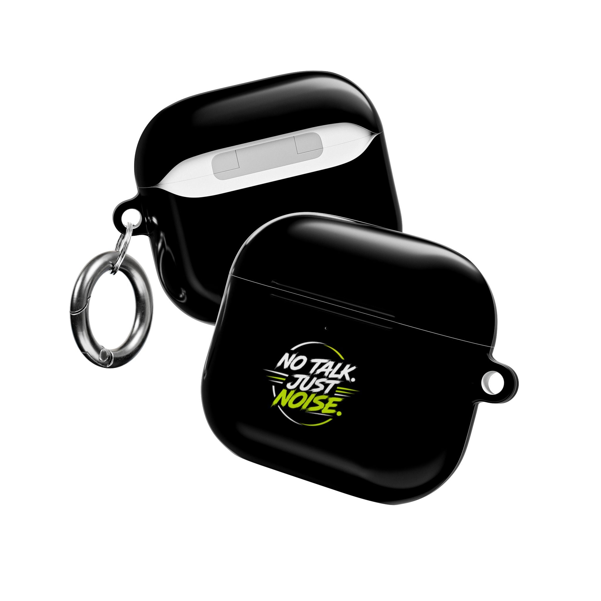 AirPods Case — "No Talk. Just Noise." Neon Graphic Protective Cover