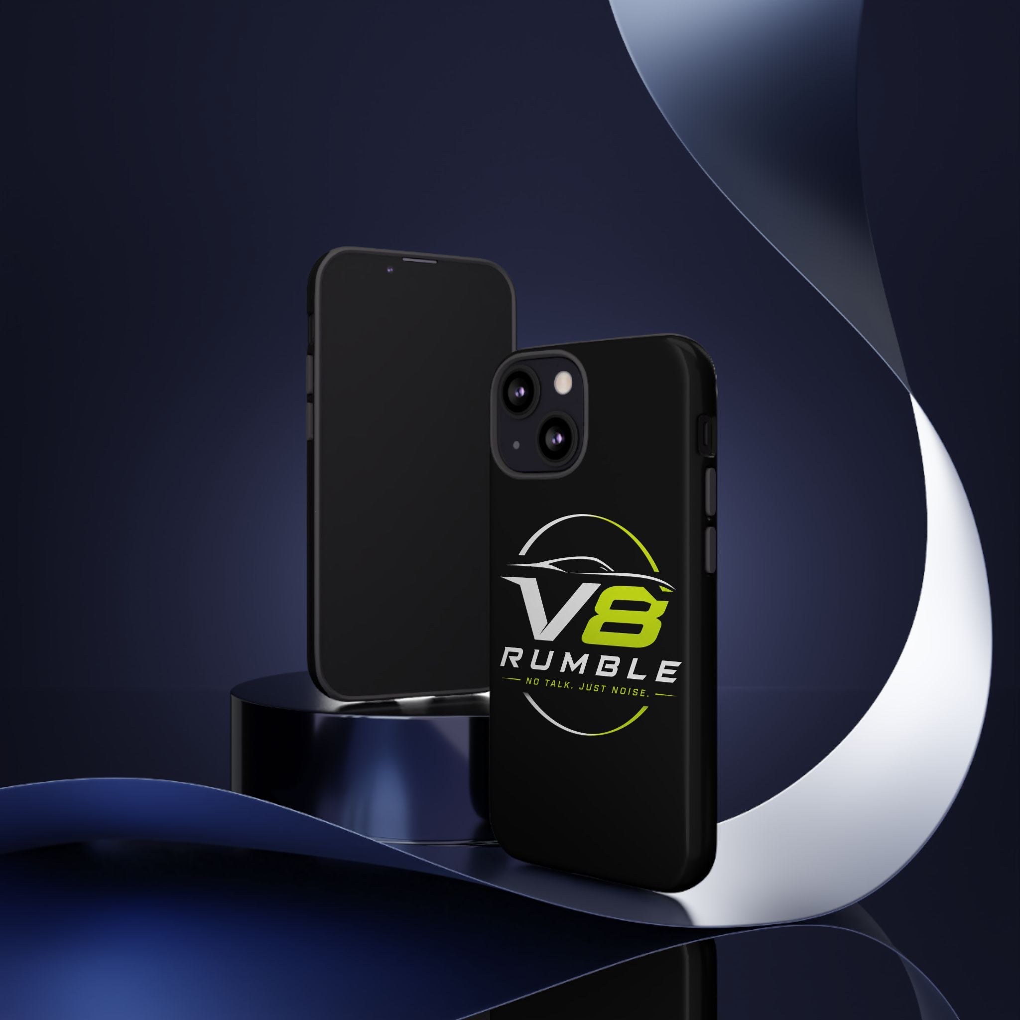 V8 Rumble Tough Phone Case — 'No Talk, Just Noise' Protective Cover