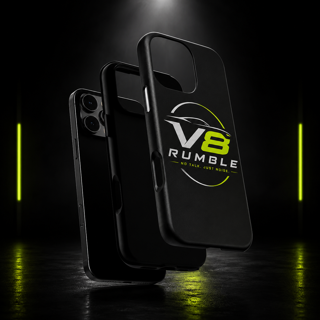 Clear Magnetic Phone Case — "No Talk Just Noise" Impact-Resistant iPhone Cover