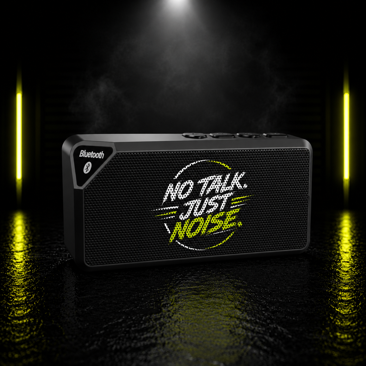 Bluetooth Speaker — "No Talk. Just Noise." Portable Wireless Speaker for Music Lovers